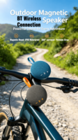 Nouveau Mini Haut-Parleur Magnétique Bluetooth 2026 en Tissu, Étanche, Portable, Sans Fil, avec Batterie Intégrée 600 mAh, Son Stéréo 6W pour l'Extérieur