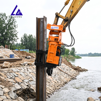 Martillo Vibrador Hidráulico LG para Pilotes de Lámina, Estándar CE, para Excavadoras de 25-40 Toneladas, Proyectos de Cofferdam, Entrega de Planos en 3 Días