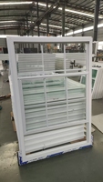 Fenêtres coulissantes en PVC résistantes aux ouragans, à double vitrage teinté, avec persiennes horizontales en fibre de verre, résistantes au vent