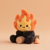 Personnalisé mignon feu de camp en peluche forme de flamme poupée en peluche doux oreiller soutien émotionnel feu de camp en peluche en gros