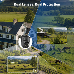 AVstart OEM ODM Ubox <span class=keywords><strong>App</strong></span> Dual-Objektiv 4G Solar-Überwachungskamera mit 12000mAh Akku und PIR-Bewegungserkennung - Product Image 2