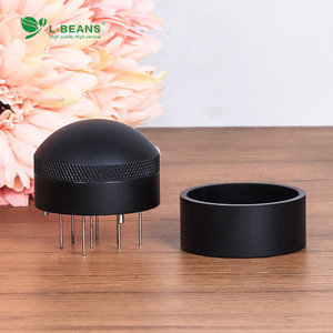 เครื่องจ่ายผงกาแฟสามถั่ว 58 มม. สีดำ อลูมิเนียมอัลลอยด์ พร้อมเข็มกวนสแตนเลส สำหรับบาร์และร้านกาแฟ - Product Image 3