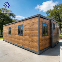 Casa Contenedor Expandible de 20, 30 y 40 Pies, Lista para Estancias Cortas en 3 Horas, con 1, 2, 3, 4 o 5 Dormitorios, Cocina, Casa Pequeña Tipo Cabaña