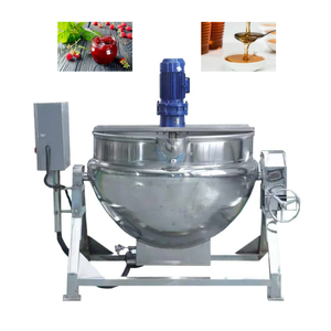 Olla de cocción industrial con doble camisa de vapor para cocinar, hervir mariscos, mezclar y preparar salsas y especias - Product Image 2