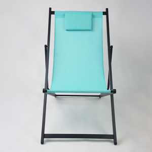 Chaises longues de plage pliantes modernes en tissu Oxford et alliage d'aluminium pour adultes, avec coussin, pour extérieur, piscine et <span class=keywords><strong>jardin</strong></span>, vente en gros, métal, <span class=keywords><strong>pas</strong></span> <span class=keywords><strong>cher</strong></span> - Product Image 3