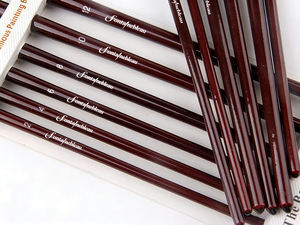 الجملة 6 قطعة جولة تلميح فرشاة بفرو السمور الشعر المائية الفنان النفط الطلاء فرشاة مجموعة ل وازم الفن - Product Image 5