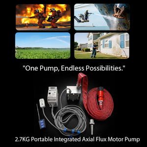 Pompe submersible à flux axial IP68, 2,7 kg, portable, ultra haute pression, pour l'irrigation et la lutte contre les incendies - Product Image 2