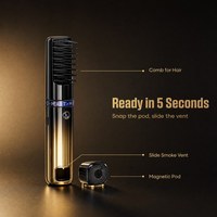 Brûleur à Bakhoor Électrique Portable Rechargeable, Brûleur à Oud, Mabkhara, Brûleur d'Encens Arabe avec Chambre Magnétique
