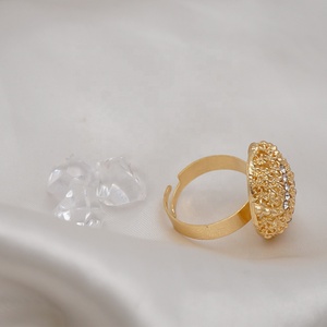 18Kイエロードバイゴールドメッキカスタムジュエリーセットツイスト中空ロープペンダントネックレスジルコン付き女性ファッションアクセサリー - Product Image 6