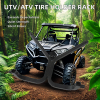 Pièces et accessoires de VTT UTV en métal robuste personnalisés en usine Support de support de pneu de secours en acier enduit de poudre Support de stockage