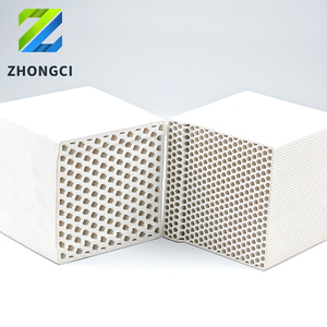Blocco e Tubo in Ceramica di Allumina a Nido d'Ape Zhongci per Sistema RTO, Alta Conducibilità Termica, Uso Industriale, Servizio di Taglio - Product Image 6