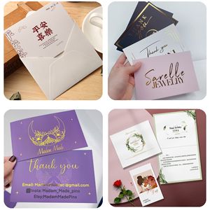 Sang Trọng Lá Vàng Thẻ Kinh Doanh Với Logo Tùy Chỉnh Cán Thẻ Cho Doanh Nghiệp Nhỏ In Quảng Cáo Cảm Ơn Bạn Thẻ - Product Image 5