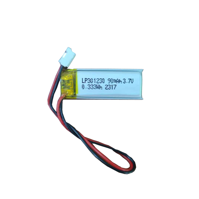ODM OEM Battery  3.7V 90mAh Model 301230 for   Rechargeable Products  Lipo Batteries