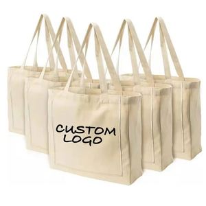 Bolsas de Lona Grandes Personalizadas y Económicas de China, Bolsas de Compras de Algodón Lisas, Bolsas de Lona con Cremallera - Product Image 6