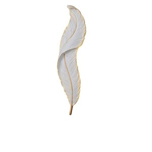 Lijia Feather Wall Lamp Led Warm Light Minimalist Bedroom Living Room Entryway Decorative Lighting 900mm W650mm - Product Image 4