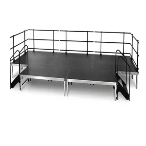 Small Folding Movable Portable Steel Mobile Stage For Church