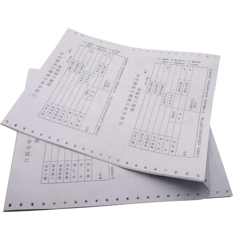 Offre spéciale, carnet de factures de haute qualité en papier autocopiant 1-6 plis avec logo personnalisé