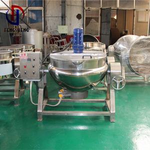 อุตสาหกรรม500ลิตรไฟฟ้าไอน้ำแจ็คเก็ตกาต้มน้ำทำอาหารกับปลุกปั่น - Product Image 2