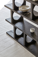 Étagère en bois antique, mobilier de salon de style moderne, géométrique et moderne, bibliothèque