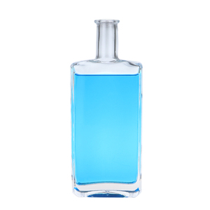 Nhà Máy Sang Trọng 700Ml 750Ml Chai Thủy Tinh Rỗng Hình Dạng Nặng Whisky Chai Với Cap - Product Image 1