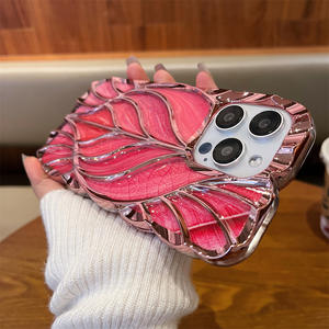 Funda <span class=keywords><strong>de</strong></span> teléfono <span class=keywords><strong>de</strong></span> hoja degradada galvanizada para iPhone 16 Pro MAX Funda protectora para PC Compatible con iPhone 15 Pro Número <span class=keywords><strong>de</strong></span> modelo 13 Pro - Product Image 3