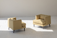 Fauteuil d'accent en tissu de Style de loisirs moderne nordique pour salon salle à manger hôtel chambre Hall-pour la décoration intérieure