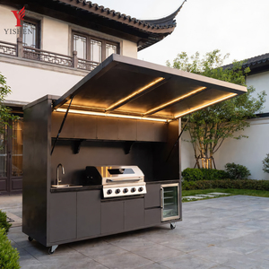 Parrilla de Barbacoa de Acero Inoxidable de Lujo para Jardín, Camping, Modular, Exterior, <span class=keywords><strong>Cocina</strong></span> Completa Integrada con Horno de Pizza y Cobertizo - Product Image 6