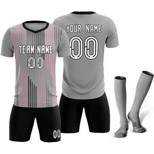 Ropa de fútbol personalizada para niños, camisetas de manga corta para jóvenes, pantalones cortos con número de nombre impreso y diseño de uniforme de logotipo - Product Image 2
