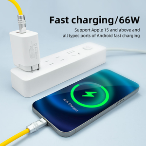 Câble de charge rapide rétractable en gros 240W, cordon de chargeur enroulé pour voiture, câble USB C durable compatible avec iPhone 17 15 - Product Image 3