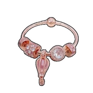 Pulsera de Plata 925 con Dijes de la Serie Star River, Globo Aerostático, Corazón, Corona, Incrustaciones de Circonio, Colgante Pequeño, Accesorio Unisex de Lujo para DIY - Product Image 6