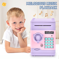 Boîte de Sécurité Vente en Gros, Caisse Codée, Banque d'Argent Électronique, Mini Guichet Automatique, Machine à Monnaie, Verrouillage par Empreinte Digitale et Verrou Câblé, Tirelire en Plastique