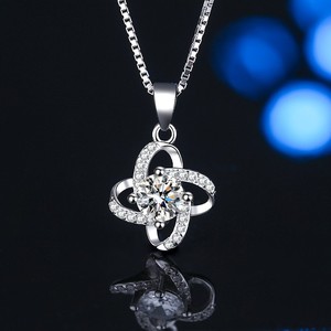 Oissanite-collar de encaje 925 cm, accesorio para el amante de la clavícula - Product Image 6
