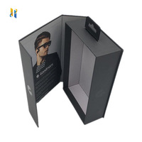 Boîte cadeau de luxe haut de gamme pour cosmétiques, en carton rigide avec couvercle à rabat, papier artistique, avantage UV, fermeture magnétique, gaufrage en éponge