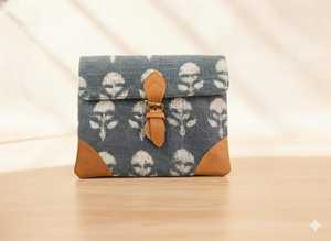 Bolsa para Tablet Hecha a Mano con Estampado de Bloques, Bolsa Organizadora de Tela de Alfombra con Detalles de Cuero, Venta al por Mayor, Exportación a India - Product Image 6
