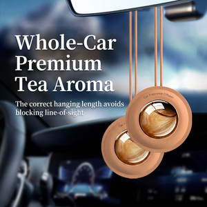 Modern Hanging Car Air Freshener Diffuser for Rearview <b>Mirror</b> Long Lasting Scent Via Natural Evaporation <b>Plastic</b> Design Custom - Product Image 4
