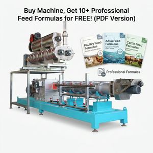 Ligne de production automatique d'aliments flottants pour poissons à double vis de 3-5 TPH, extrudeuse d'aliments pour poissons, usine de traitement complète pour Tilapia et Poisson-chat - Product Image 1