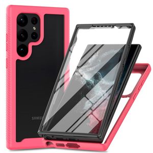 360 completo pellicola per animali domestici schermo proteggere TPU PC 2 in 1 custodia per telefono per Samsung Galaxy S24 ultra S23FE S22 <span class=keywords><strong>S21</strong></span> plus Anti Scratch <span class=keywords><strong>Cover</strong></span> - Product Image 6