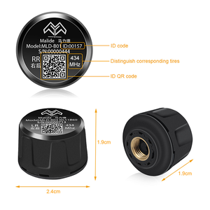 Độ chính xác cao bên ngoài <span class=keywords><strong>TPMS</strong></span> cảm biến Bluetooth 5.0 120psi phổ Xe áp suất lốp hệ thống giám sát với 2-năm Tuổi thọ pin - Product Image 4