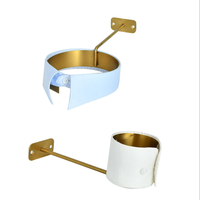Supports muraux en acier inoxydable pour colliers et manchettes, présentoirs pour chemises de costume en magasin de vêtements, présentoirs métalliques pour cols