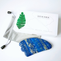 Râpeur Gua Sha en pierre de jade naturelle et lapis-lazuli DIY, masseur facial en lapis-lazuli, soin de la peau du visage