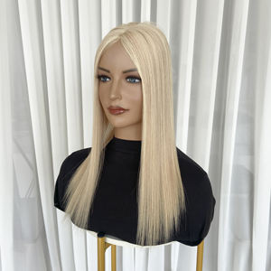 Listo para Enviar, Topper Mono 5x5 de Cabello Humano Europeo, Topper de Cabello Humano Liso con Balayage para Mujer - Product Image 5