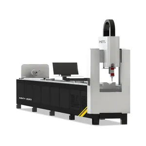 CNC mesin pemotong pipa bulat, mesin pemotong Laser tabung logam mesin pemotong CNC