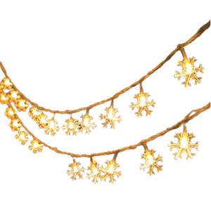 Venta caliente 8 modos <span class=keywords><strong>LED</strong></span> cobre copo de nieve luces de cadena interior/exterior decoraciones navideñas para fiestas iluminación interior festiva - Product Image 5