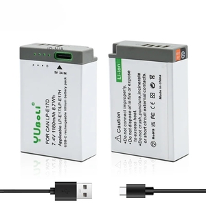 Batterie Type-C LP-E17D 1180mAh pour Canon EOS 750D/760D/850D Certifiée CE RoHS En Stock Garantie 12 Mois Vente en Gros Cellule de Pointe - Product Image 1