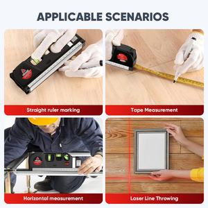 Livella <span class=keywords><strong>Laser</strong></span> Mitsushi con Scala Orizzontale e Verticale, <span class=keywords><strong>Misuratore</strong></span> 8FT, Allineatore Standard e Metrico, Righello Multiuso, <span class=keywords><strong>Misuratore</strong></span> <span class=keywords><strong>Laser</strong></span> - Product Image 5
