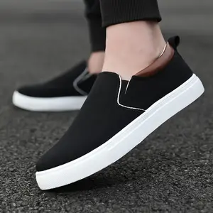 Breathable summer men's shoes casual men's Korean plate small white shoes pedaling canvas student shoes