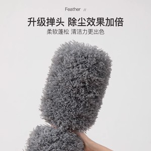 Outil de nettoyage électrostatique extensible pour la poussière, pour le nettoyage des coins des meubles de la maison - Product Image 3