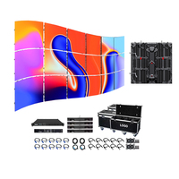 Écrans muraux LED géants flexibles P2.604 P2.976 P3.91 de grande taille pour la publicité extérieure, les stades, les événements, affichage 4K IP65 haute résolution