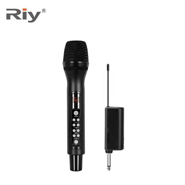 C1 Hot Selling Digital Wireless Microphone 1 Channel with Reverb LED Noise Cancelling Metal-Universal for Conferences & Speeches