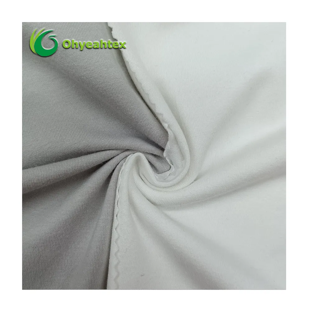 Grs Certificaat Stretch Comfortabele Gerecycled Polyester 56% Katoenen Jersey Stof Voor T-Shirt